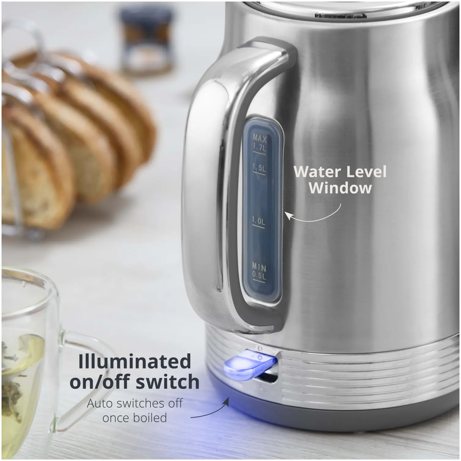 Swan Retro Jug Kettle S/Steel