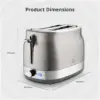 Swan Retro 2 Slice Toaster Stainless Steel