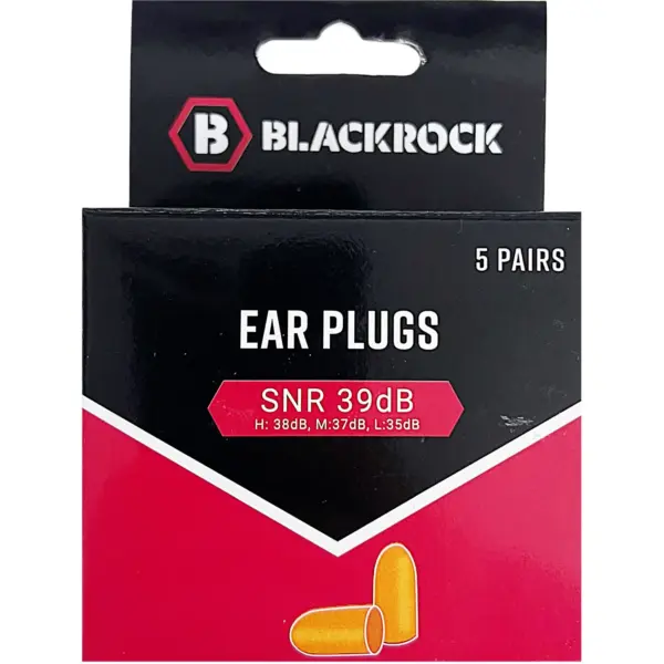 Blackrock Tapered Ear Plugs 5 Pairs