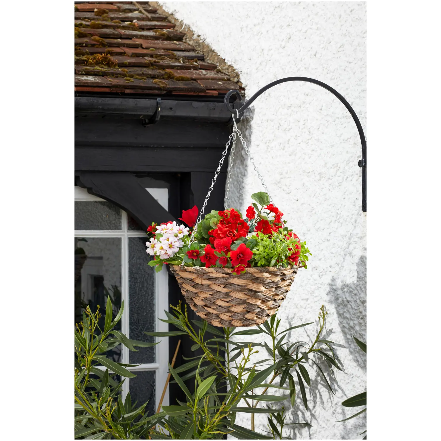 Smart Garden Hanging Basket Rattan Earth Braid 14"