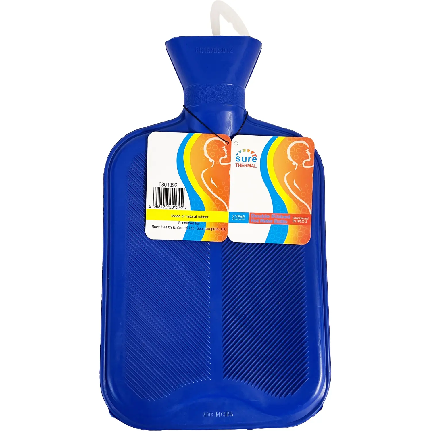 Sure Thermal Double Rib Hot Water Bottle
