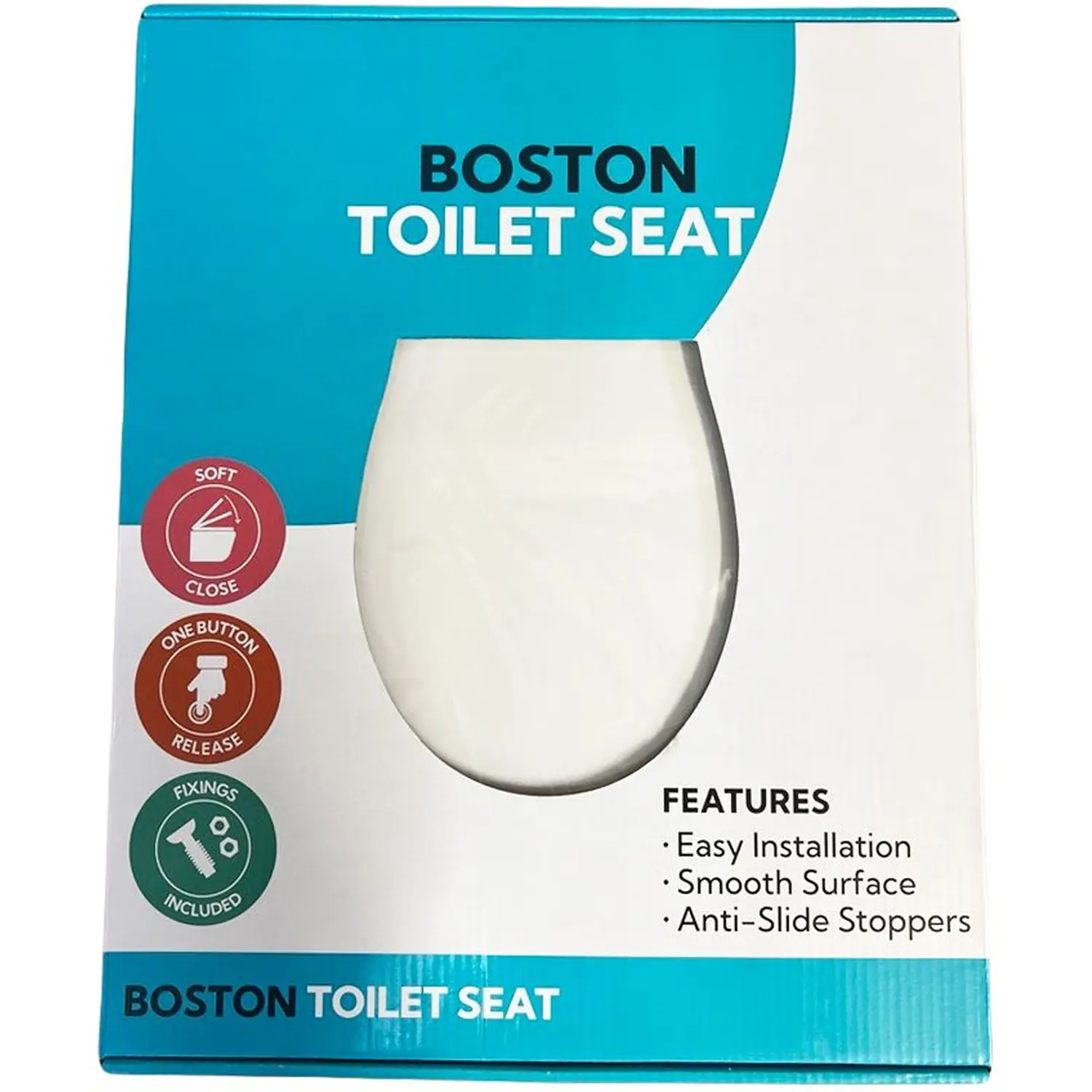 ZHS0022 homebathroom Boston Toilet Seat White