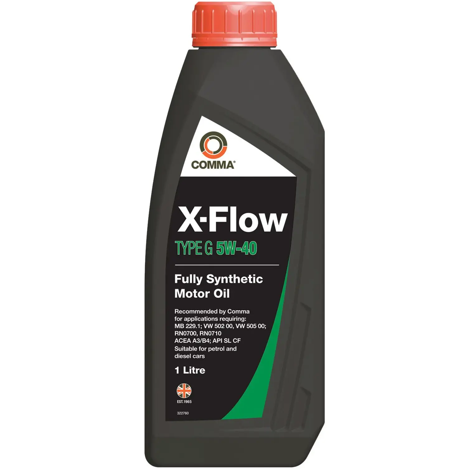 COM0036 Comma X-Flow Motor Oil 5W-40 1 Litre