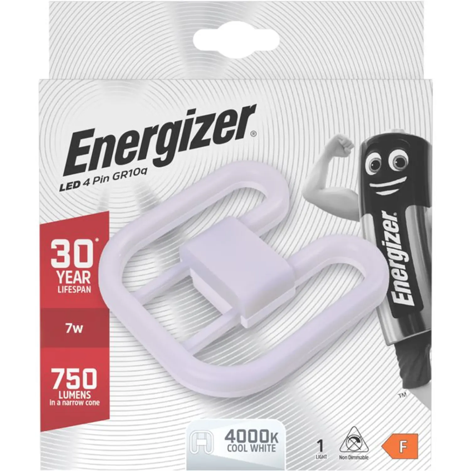 Energizer 4Pin 2D 7w LED Bulb