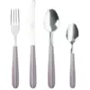 GRU0002 Grunwerg Greenwork Cutlery Set 24 Piece Pastel Stripes