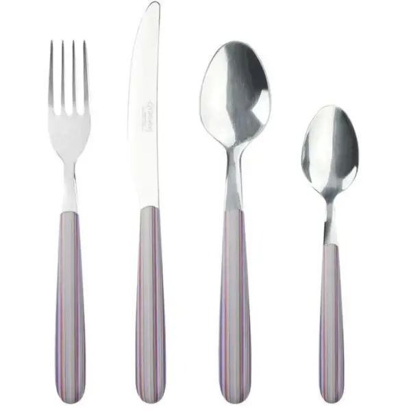 Grunwerg Greenwork Cutlery Set 24 Piece Pastel Stripes