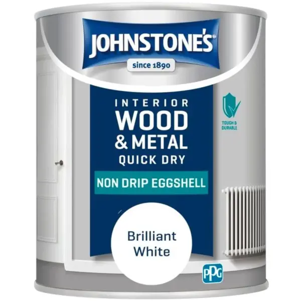 MAN0090 Johnstones Eggshell White 750ml