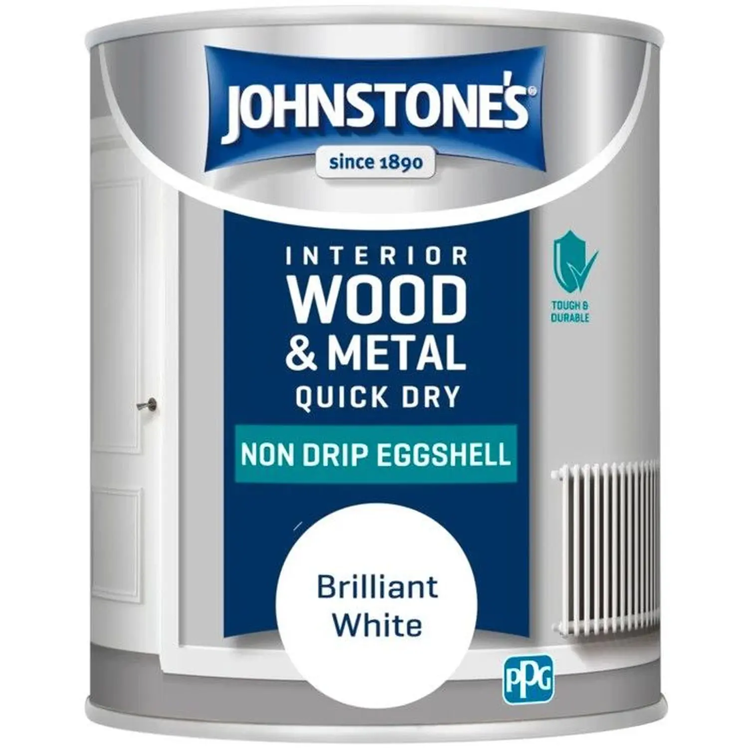 MAN0090 Johnstones Eggshell White 750ml