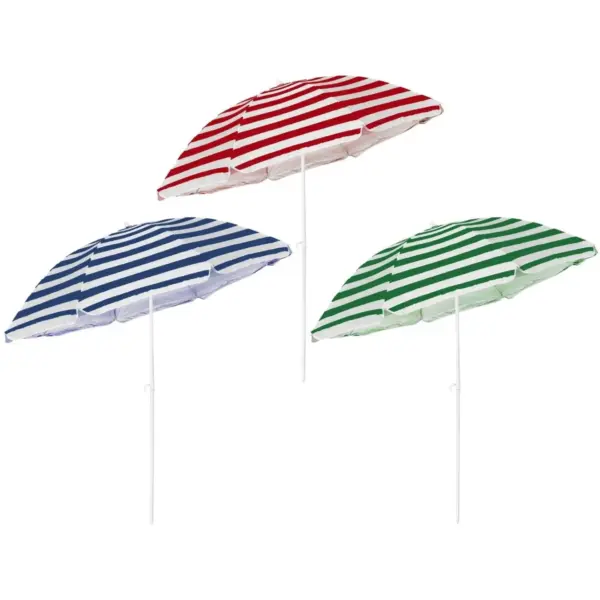 Tilting Beach Parasol Assorted Colours 1.8m