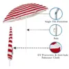 Tilting Beach Parasol Assorted Colours 1.8m