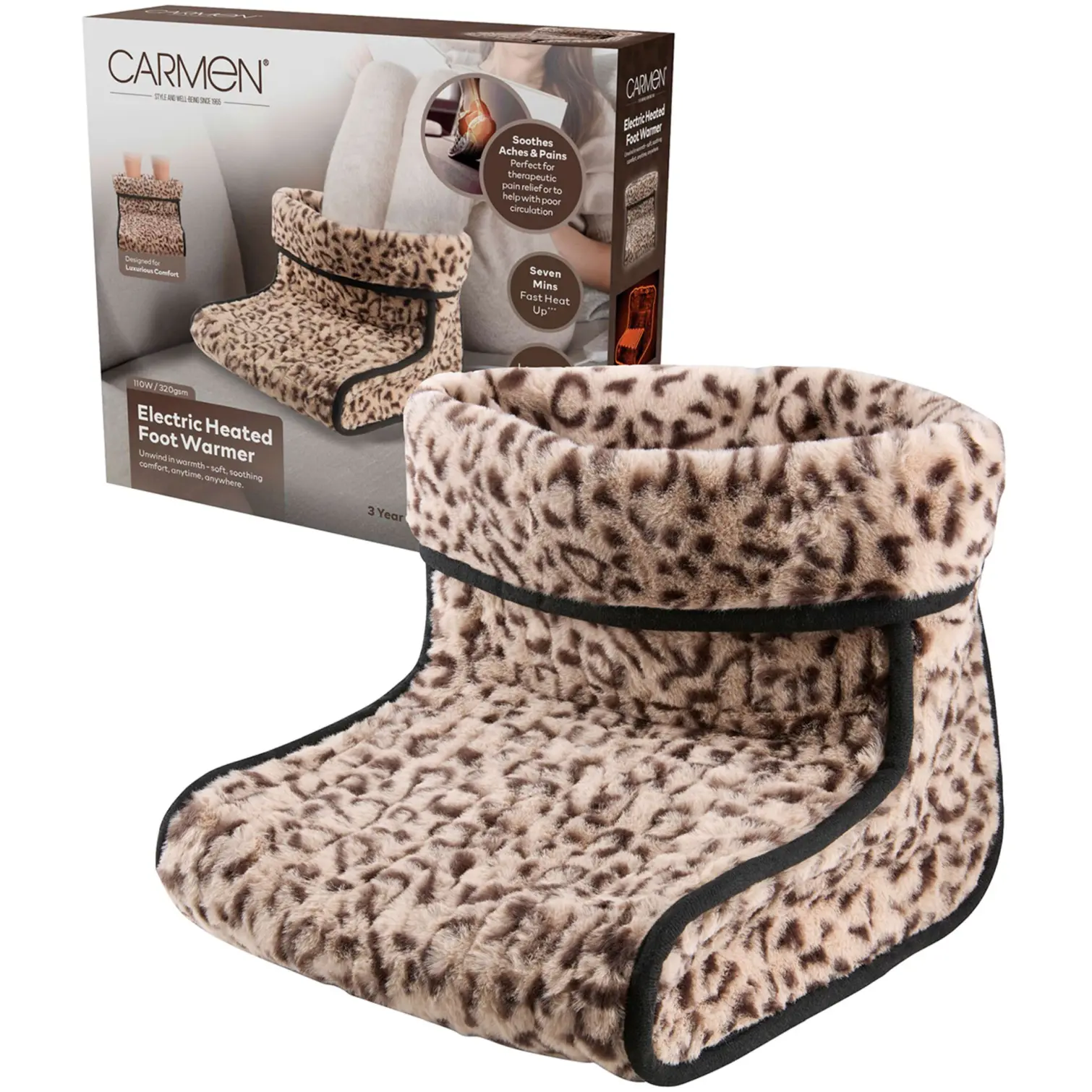 Carmen Foot Warmer Leopard Print