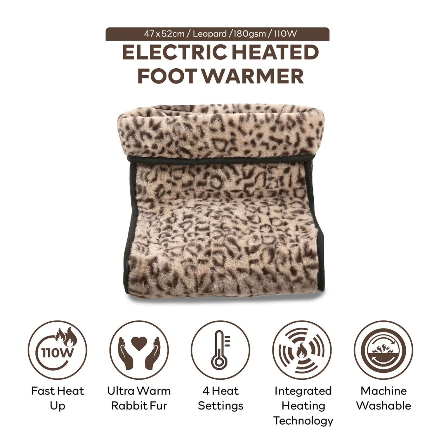 Carmen Foot Warmer Leopard Print