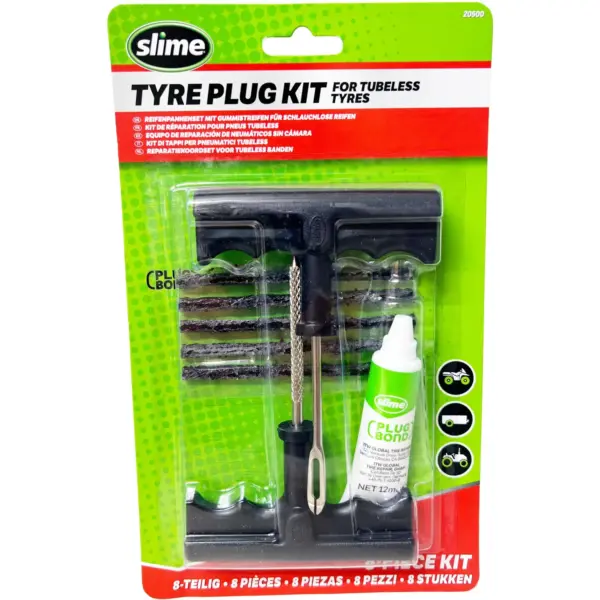 Slime Tyre Plug Kit With Plug Bond