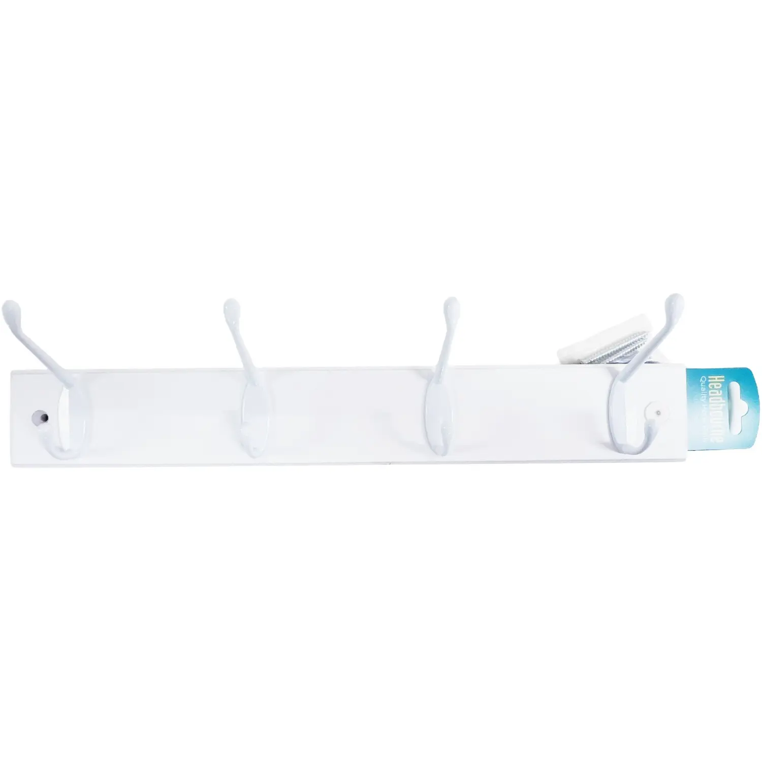 Select 4 Hook Hat & Coat Rack White
