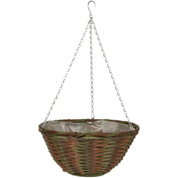 SMA0145 Smart Garden Hanging Basket Rattan Forester 14"