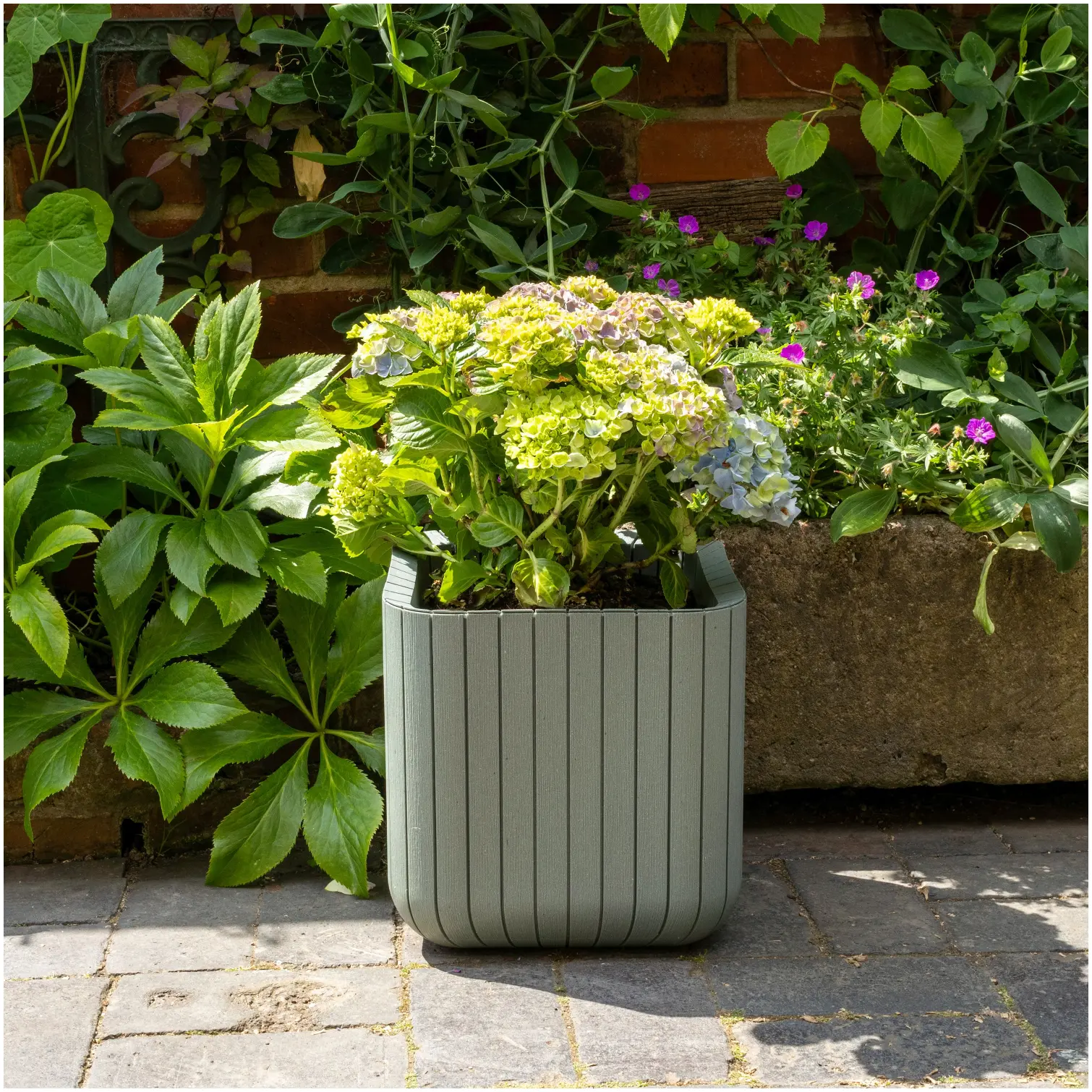 Keter Cube Planter 21.5ltr Green