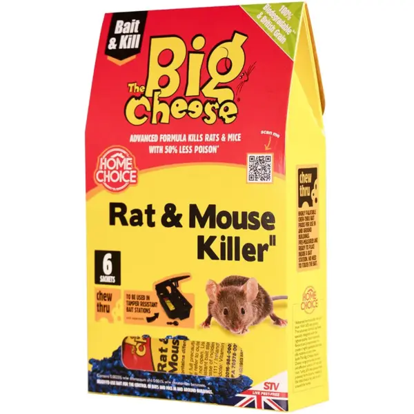 SVI0172 Big Cheese Mouse Killer Grain 6 Sachet