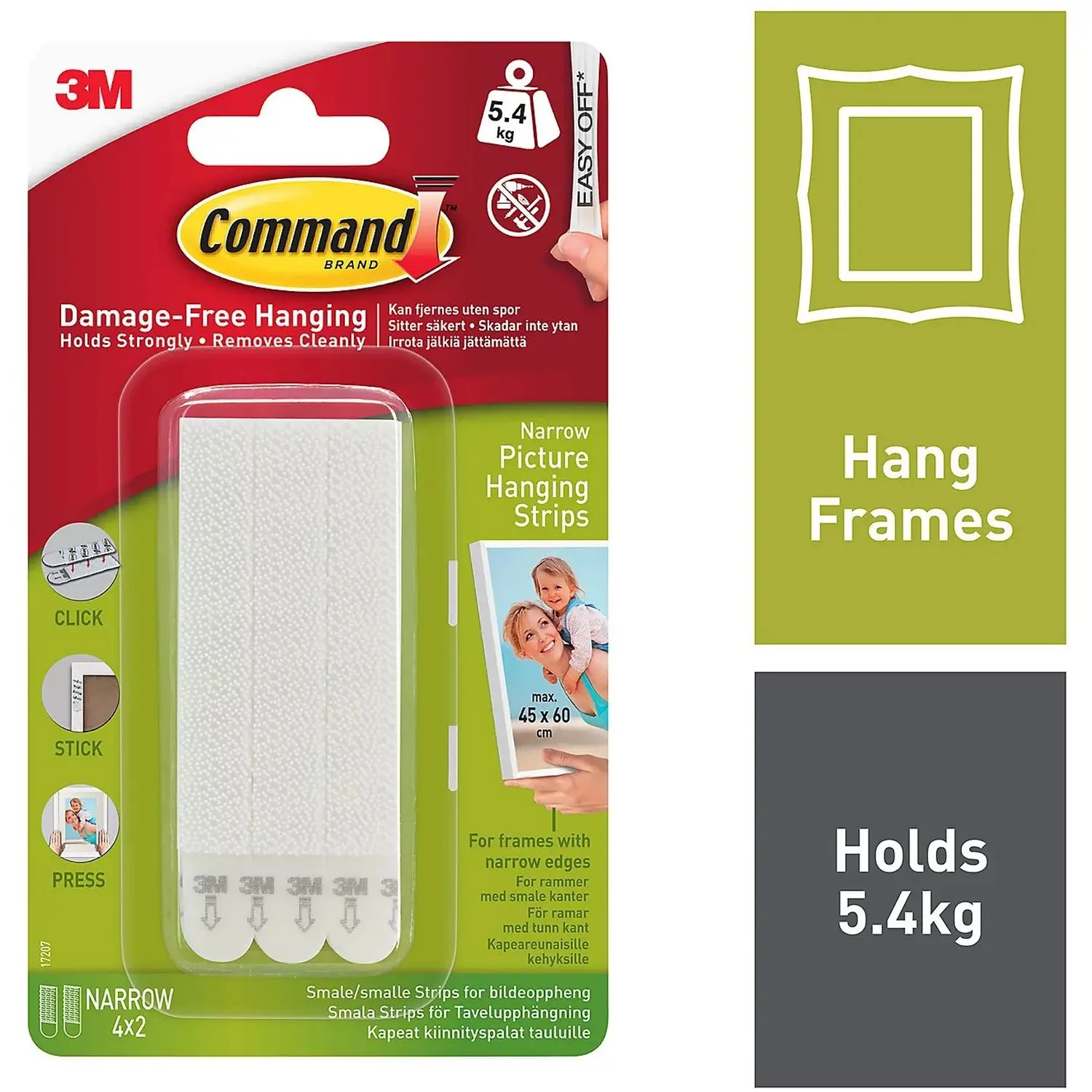 Command Narrow Picture Strips 4 Pack
