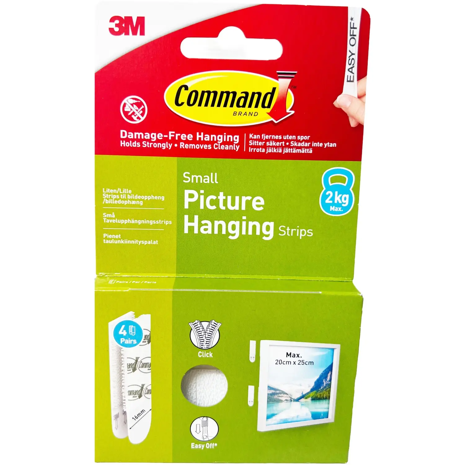 Command Small Picture Strips 4Pk