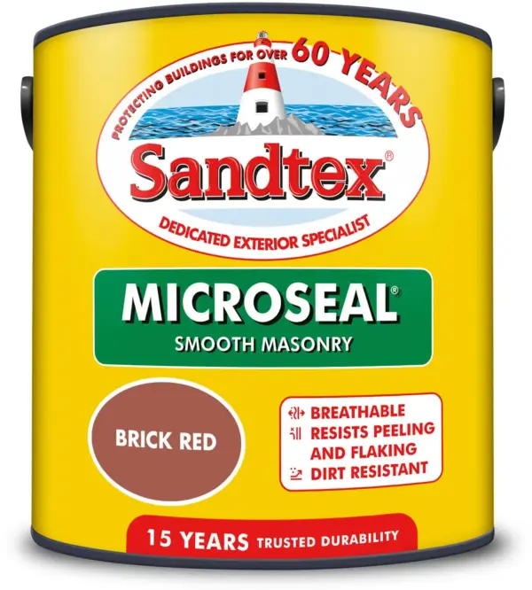Sandtex Masonry Paint 2.5ltr Brick Red