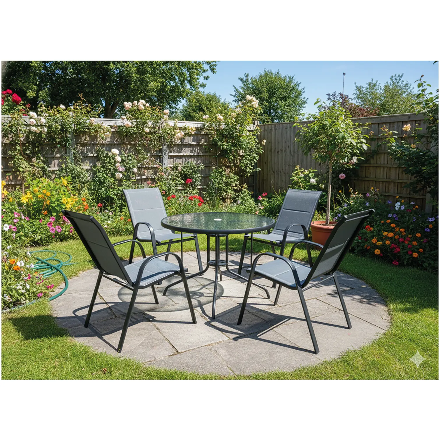 Milan 5 piece Air Textoline patio set UK garden