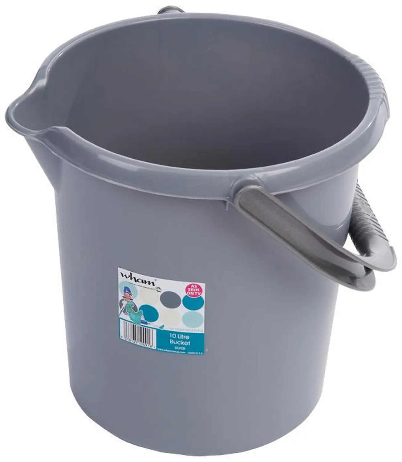 Wham Bucket Silver 10 Litre Capacity