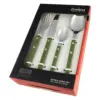 GRU0006_2 Grunwerg Bistro Cutlery Set Green16Pce