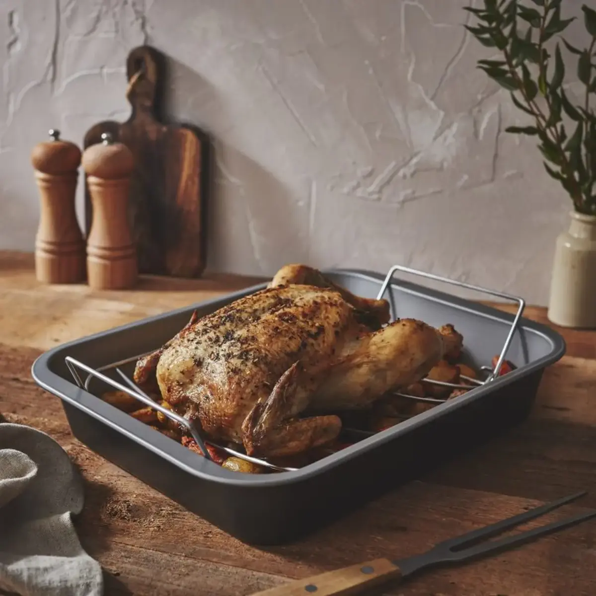 Baker & Salt Non-Stick Roaster & Rack