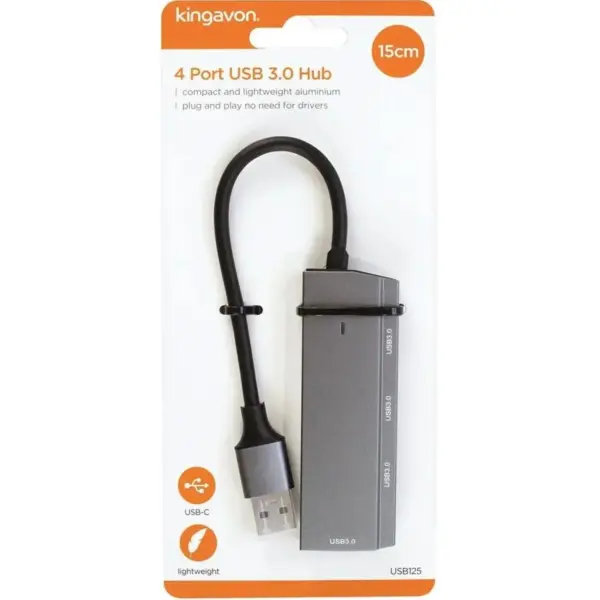 Kingavon 4 Port USB 3.0 Hub