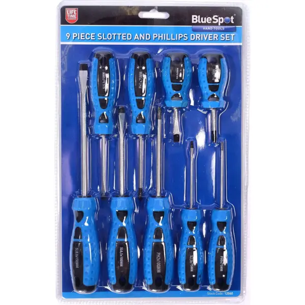BlueSpot 9 Pce Screwdriver Set