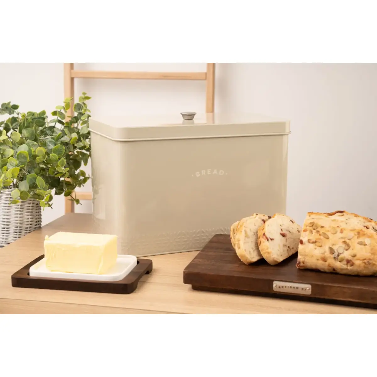 CEB0100_2 Artisan Street Bread Storage Bin Stone