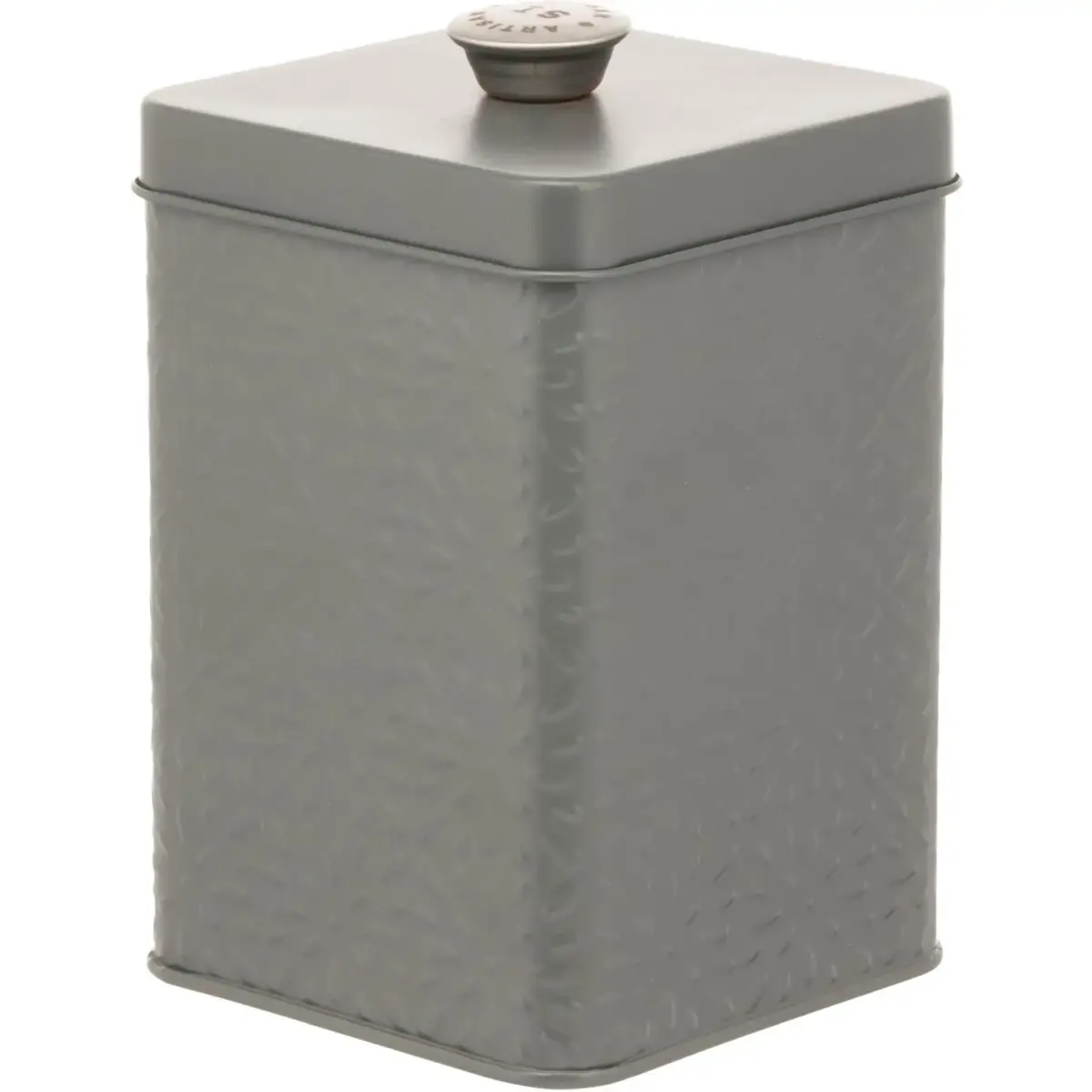 CEB0108_1 Artisan Street Embossed Storage Canister Smoke