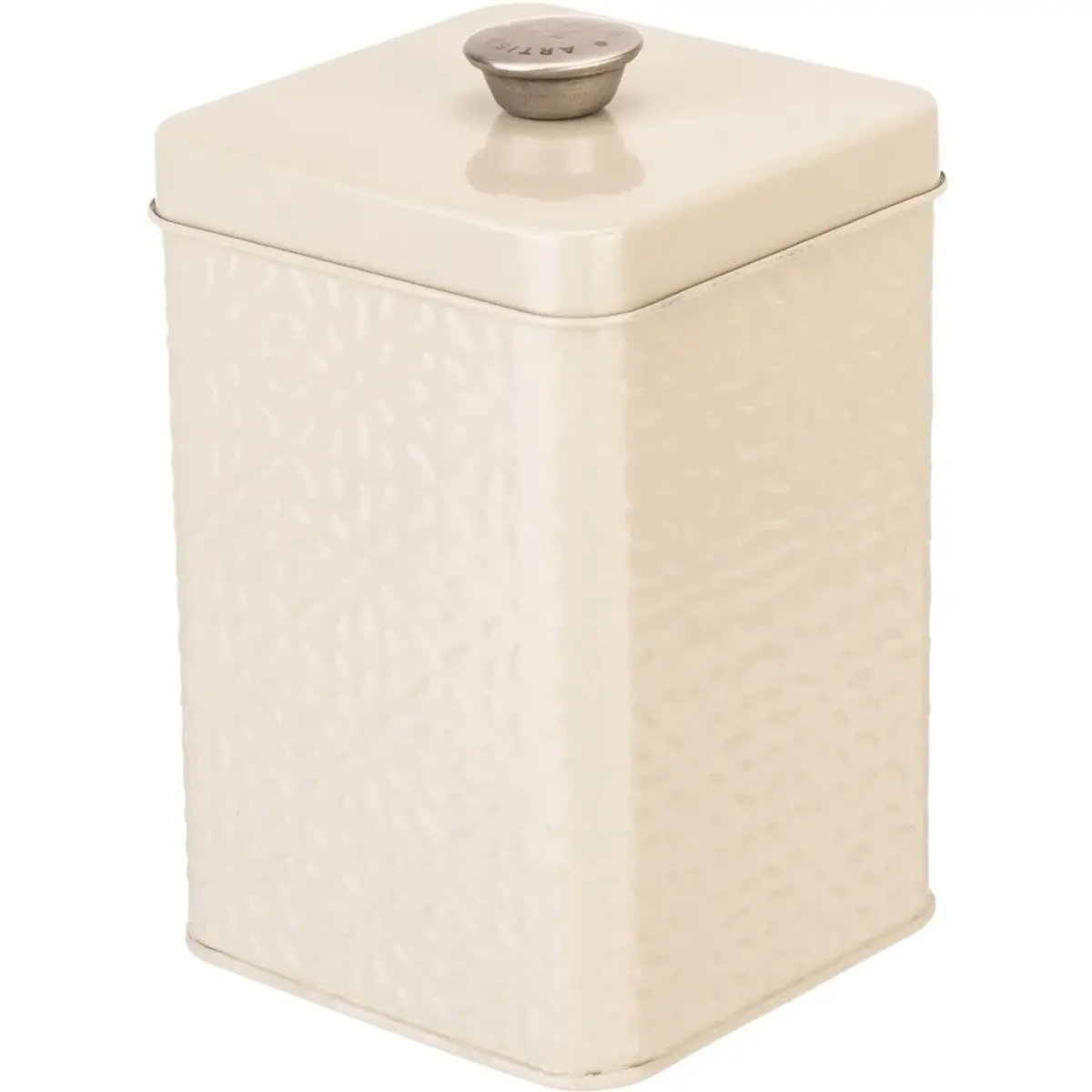 CEB0110_1 Artisan Street Embossed Storage Canister Stone