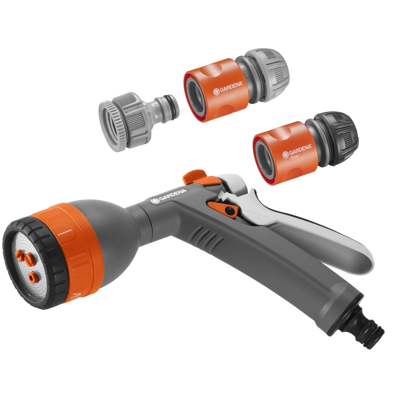GDA0122_3 Gardena Multi-Spray Gun+Fittings