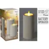 KPN0631_2 LED Candle Off White 15x7.5cm