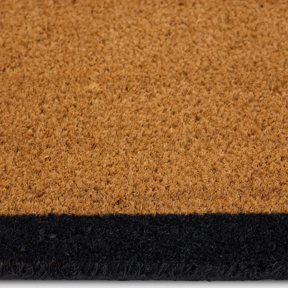 PEX0095_1 My Mat Coir Border Mat Black 45 x 75cm