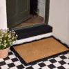 PEX0095_2 My Mat Coir Border Mat Black 45 x 75cm