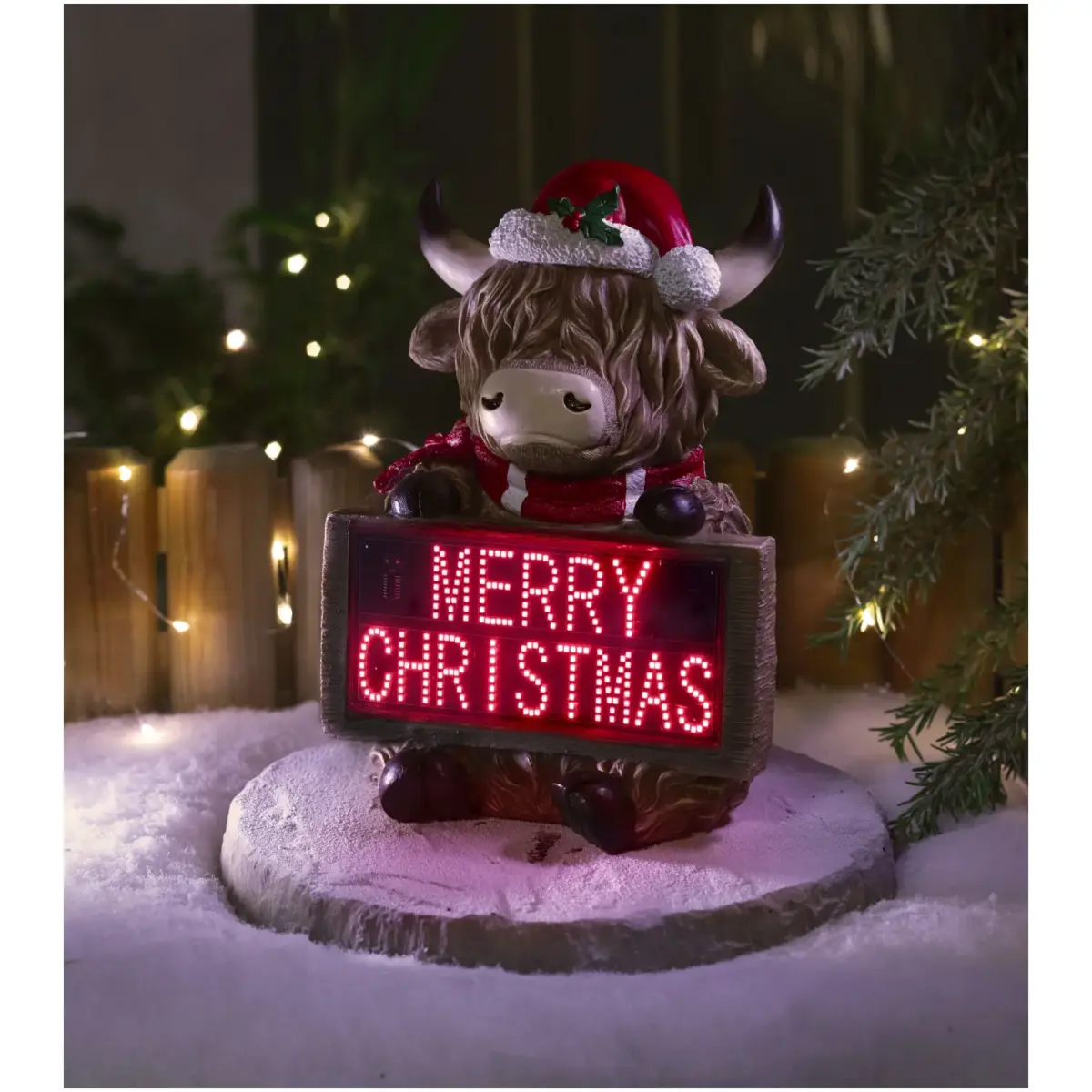 Three Kings Highland Cow Merry Christmas