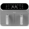 Swan Retro Dual Basket 8 litre Air Fryer Grey