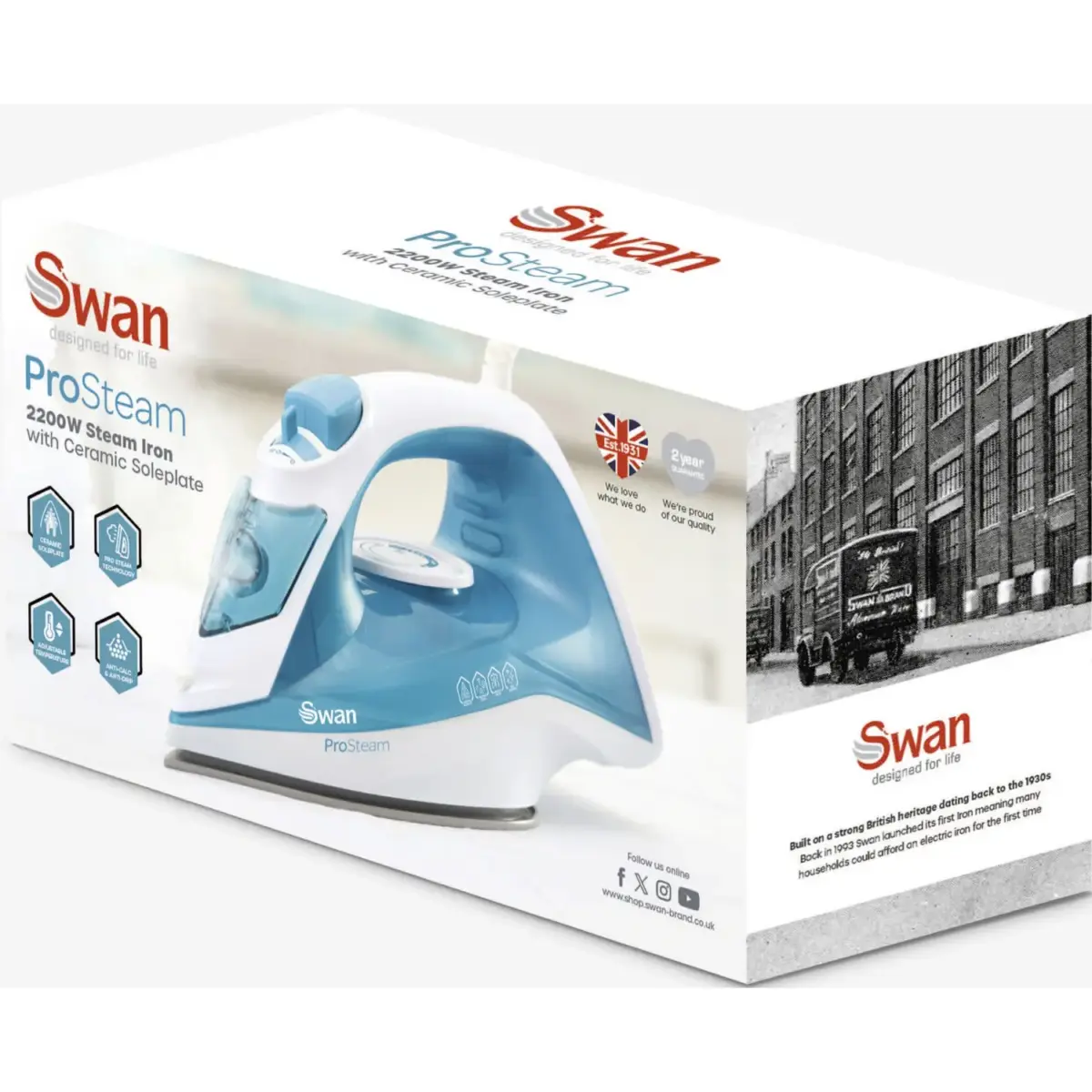 Swan Steam Iron 2200w