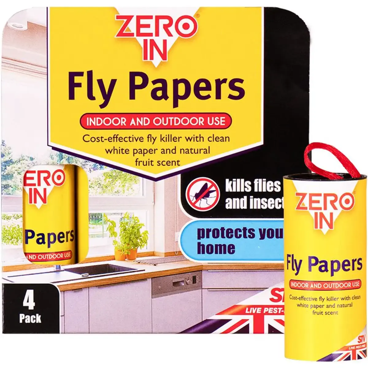 Zero In Fly Papers Killer Strips (4)