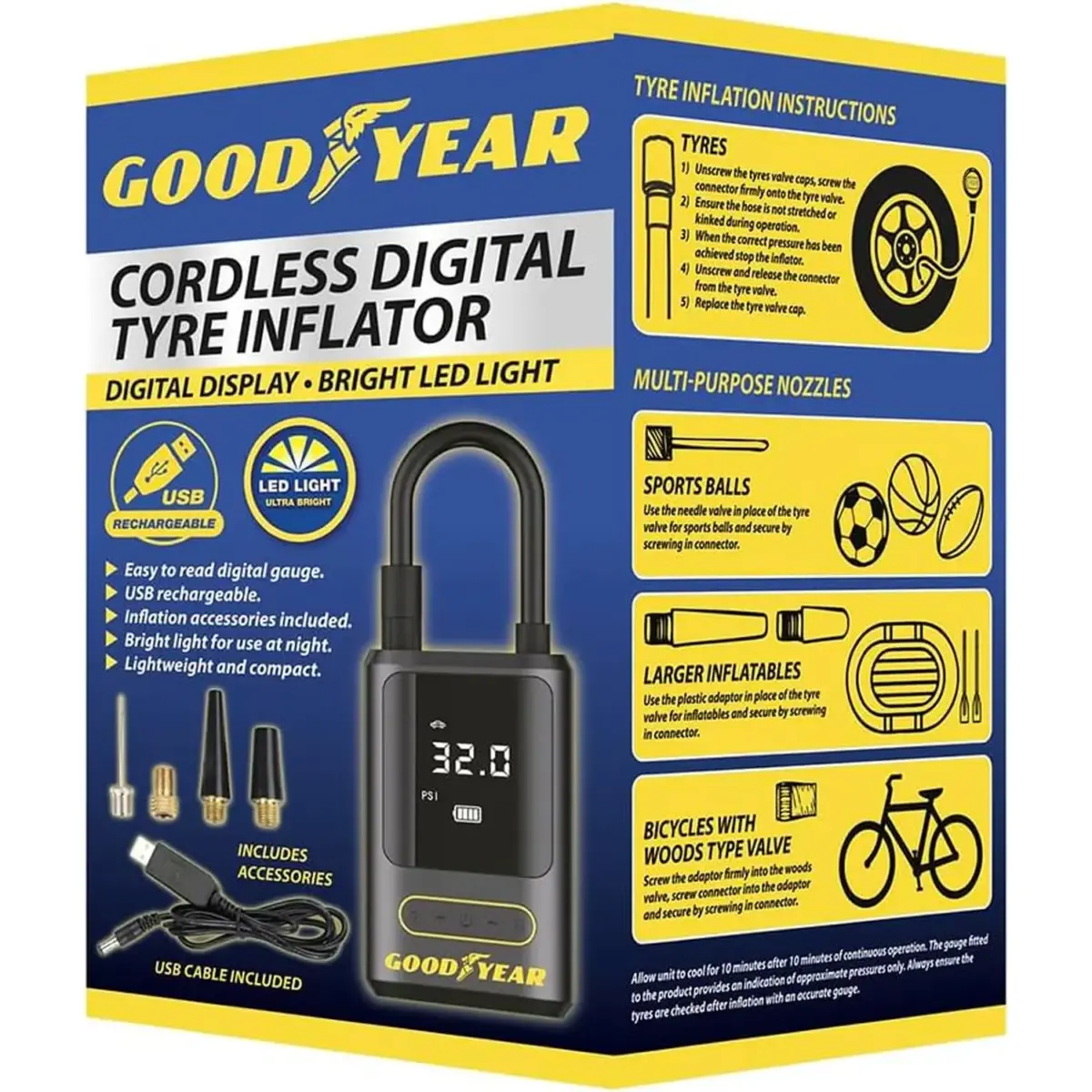 GOODYEAR Cordless Tyre Inflator