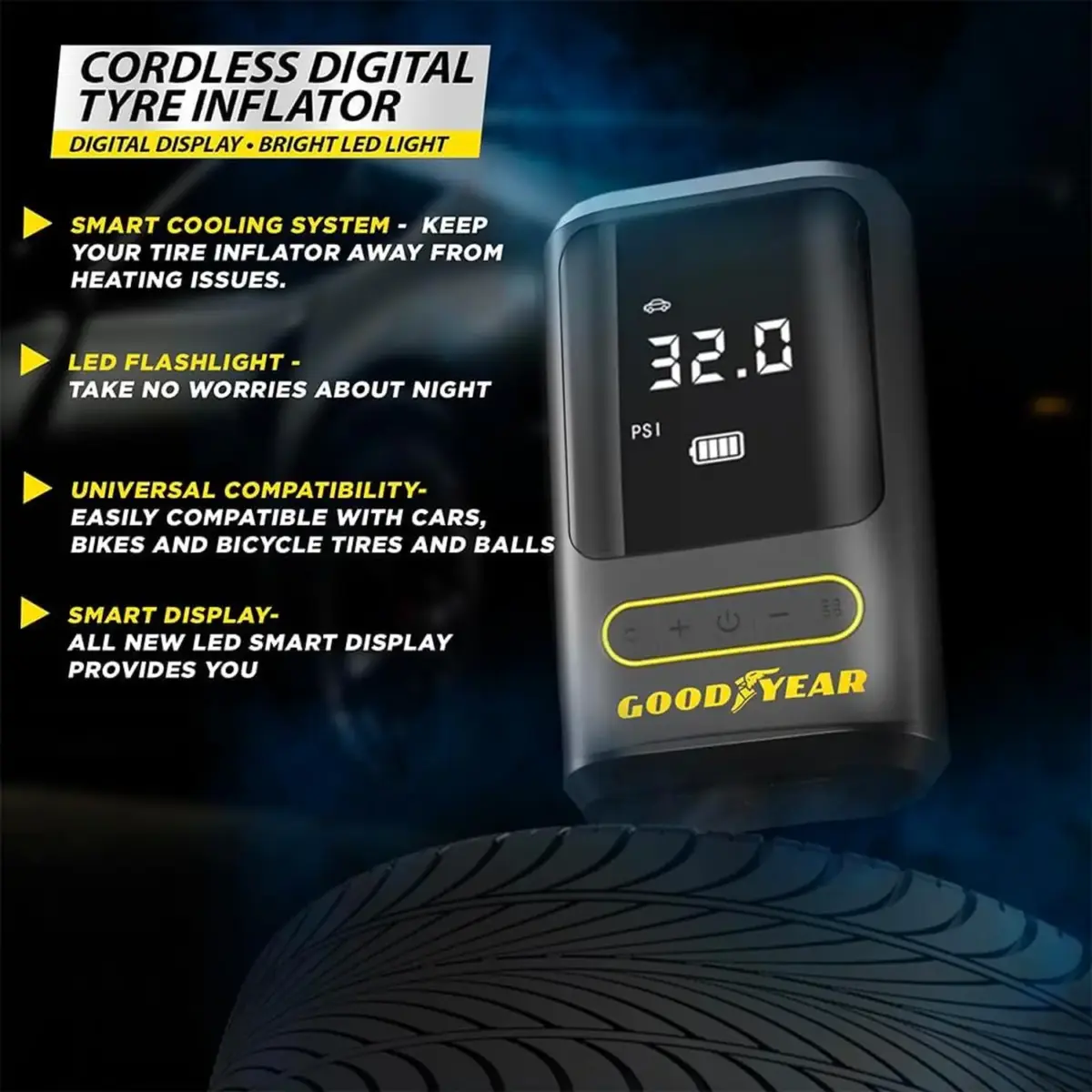 GOODYEAR Cordless Tyre Inflator