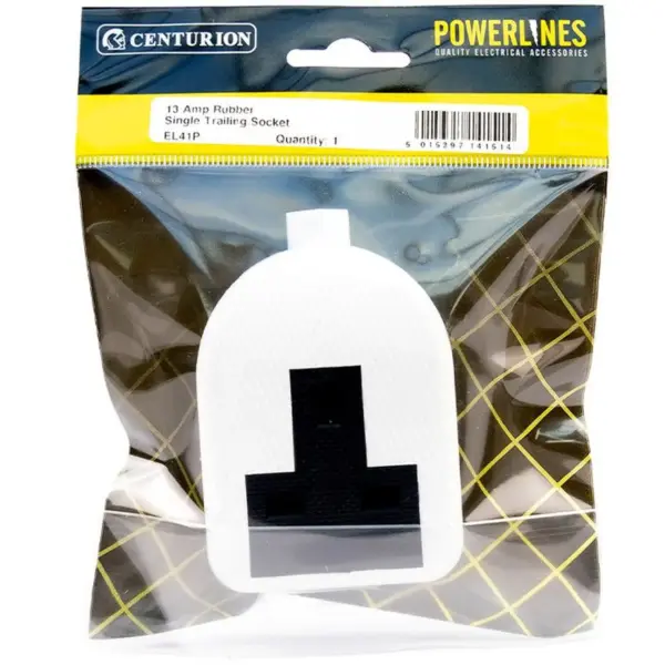 Centurion 13 Amp Single Trailing Socket