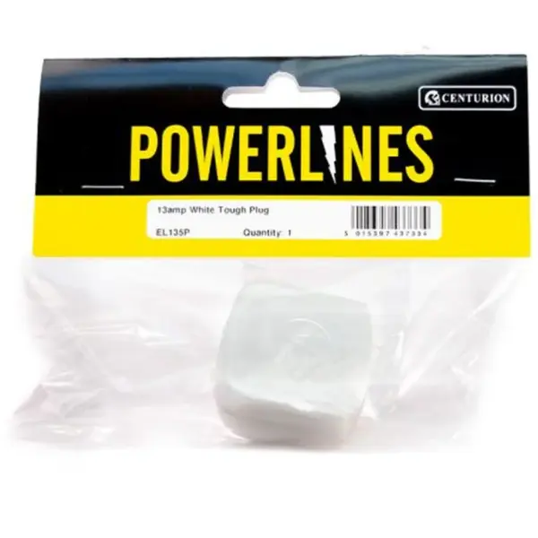 Centurion Rubber Plug 13amp White