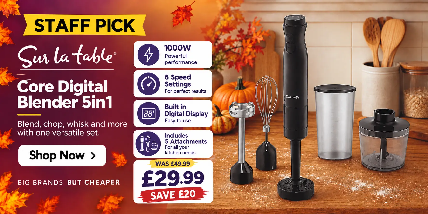 Sur La Table Core Digital Blender 5in1