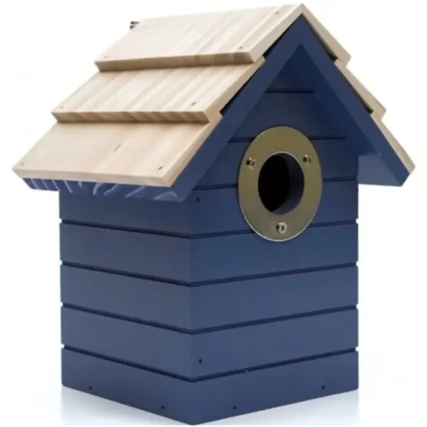 HEY0375 Henry Bell Beach Hut Nest Box Dark Blue