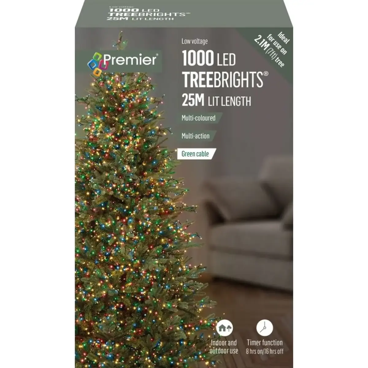 Premier 1000 LED TreeBrights Multi-Colour