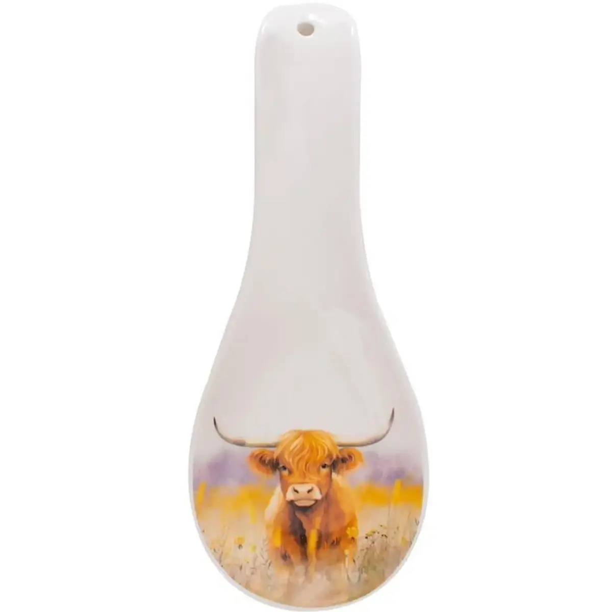 Coco & Gray Highland Cow Spoon Rest 24x9cm