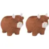 RSW0122 Coco & Gray Highland Cow Egg Cups 2Pk